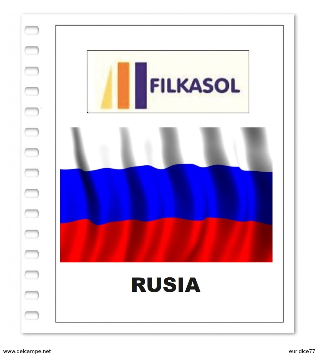 Suplemento Filkasol Rusia 2018 - Ilustrado Para Album 15 Anillas - Pre-Impresas