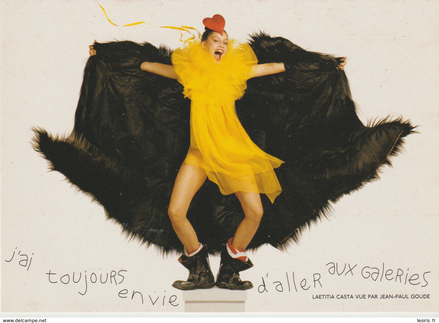 CP - J'AI TOUJOURS ENVIE D'ALLER AUX GALERIES - LEATITIA CASTA - GALERIES LAFAYETTE - JEAN PAUL GOUDE - - Publicidad