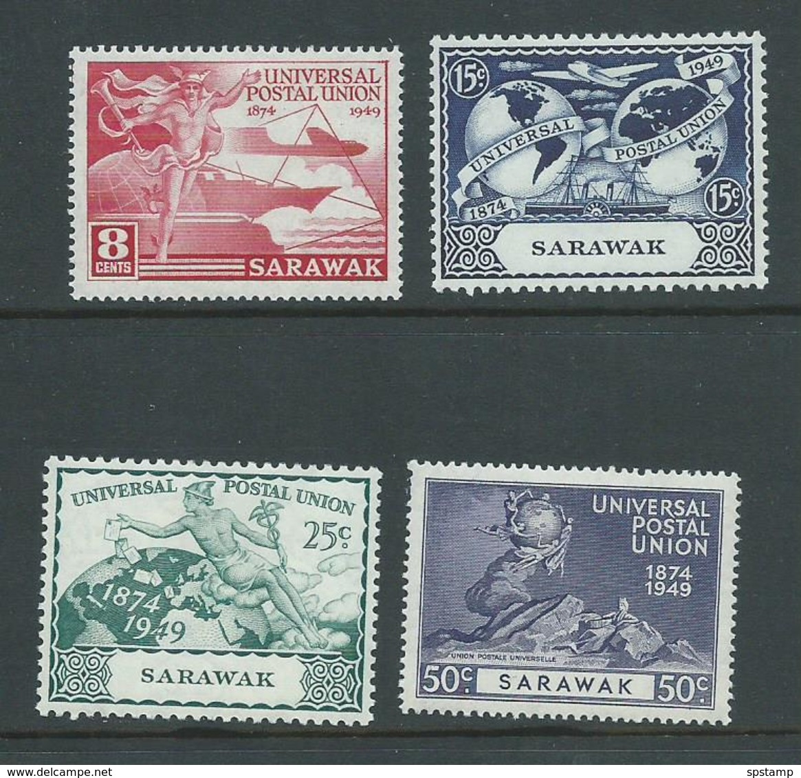 Sarawak 1949 UPU Set 4 Fresh Mint - Sarawak (...-1963)