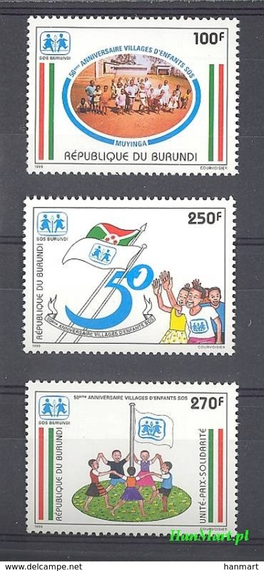 Burundi 1999 Mi 1841-1843 MNH ( ZS4 BUR1841-1843dav139A ) - Other & Unclassified