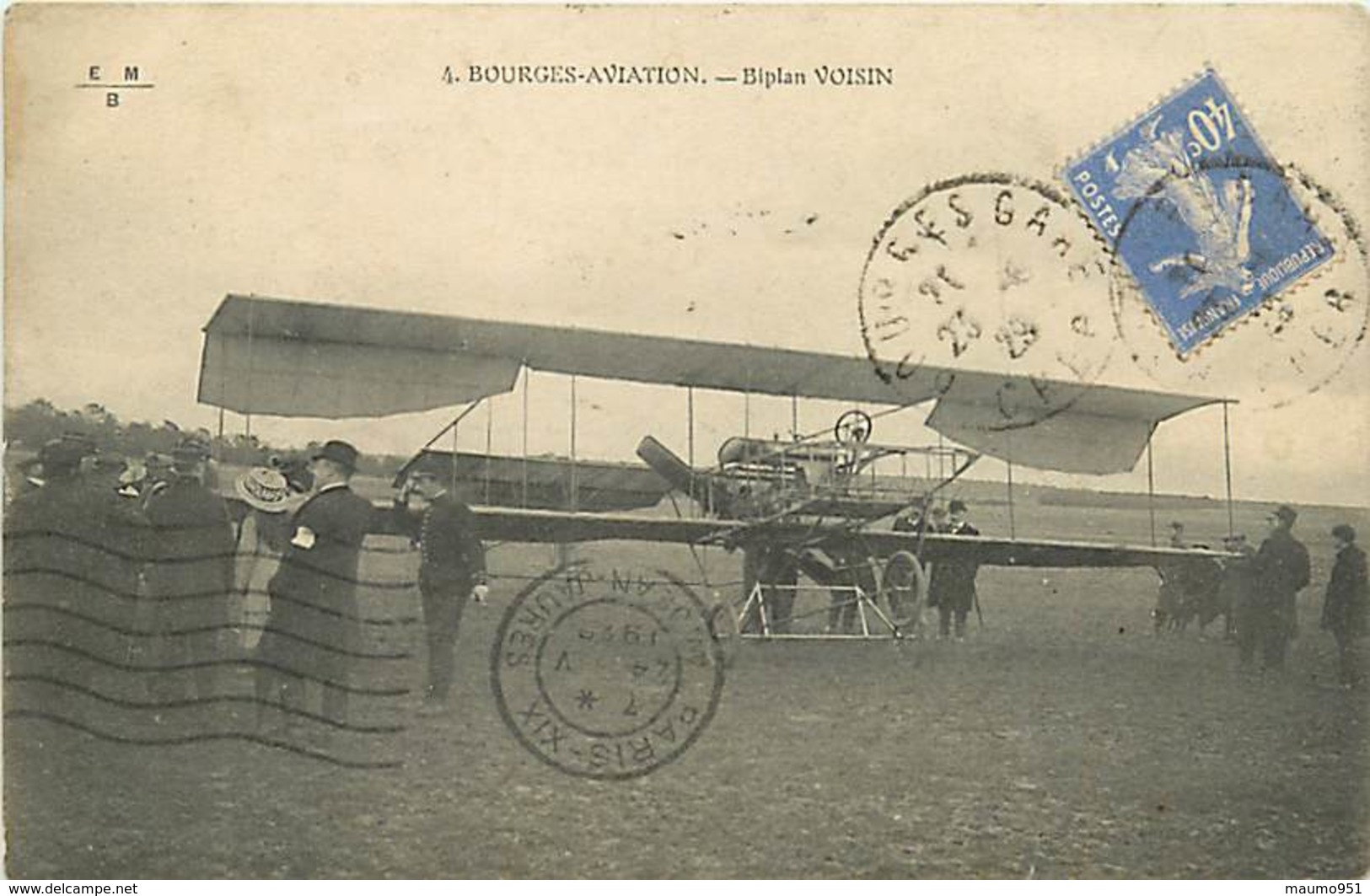 18 BOURGES - AVIATION BIPLAN VOISIN - Bourges
