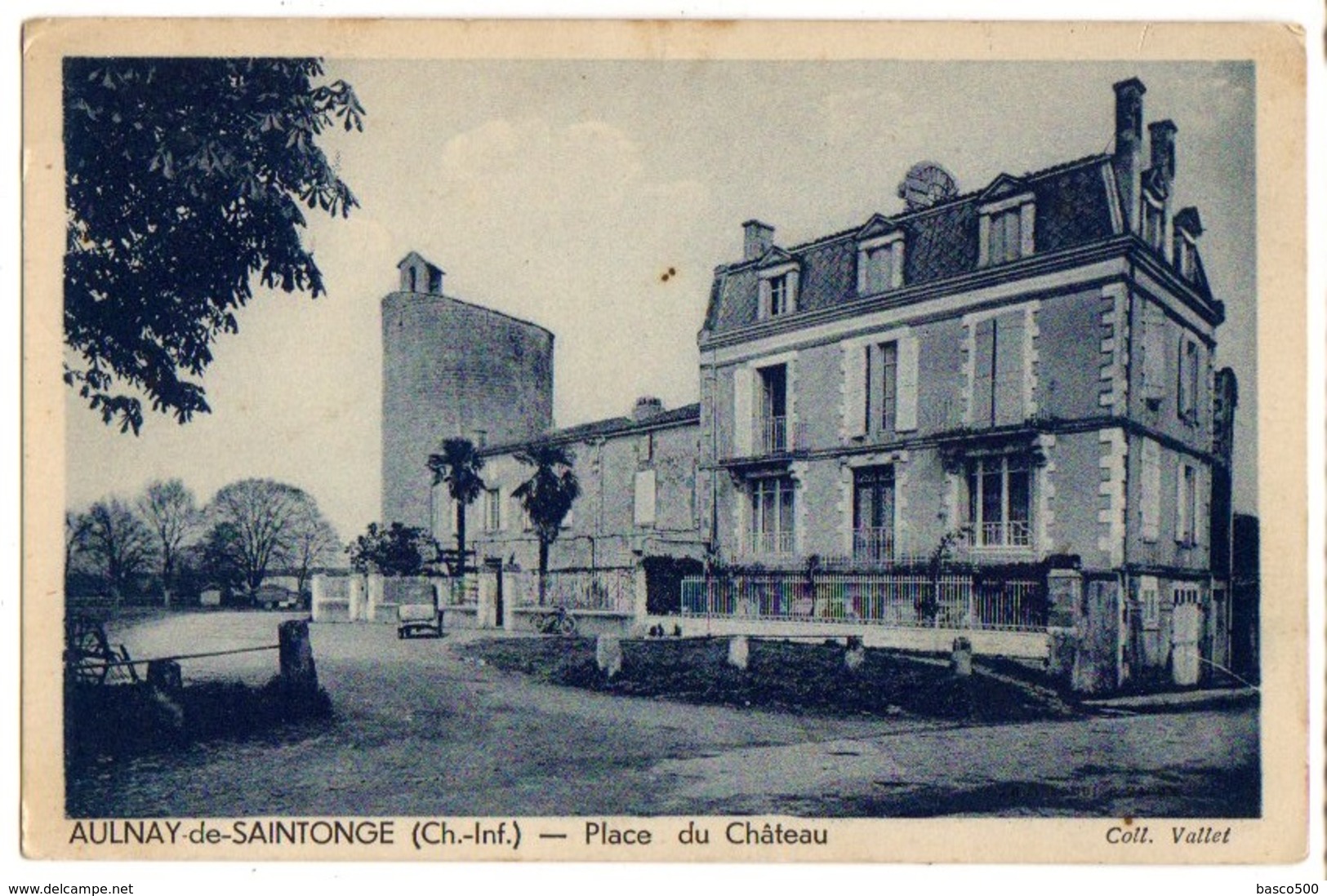 1938 AULNAY De SAINTONGE - Carte Sur La PLACE Du CHATEAU - Aulnay