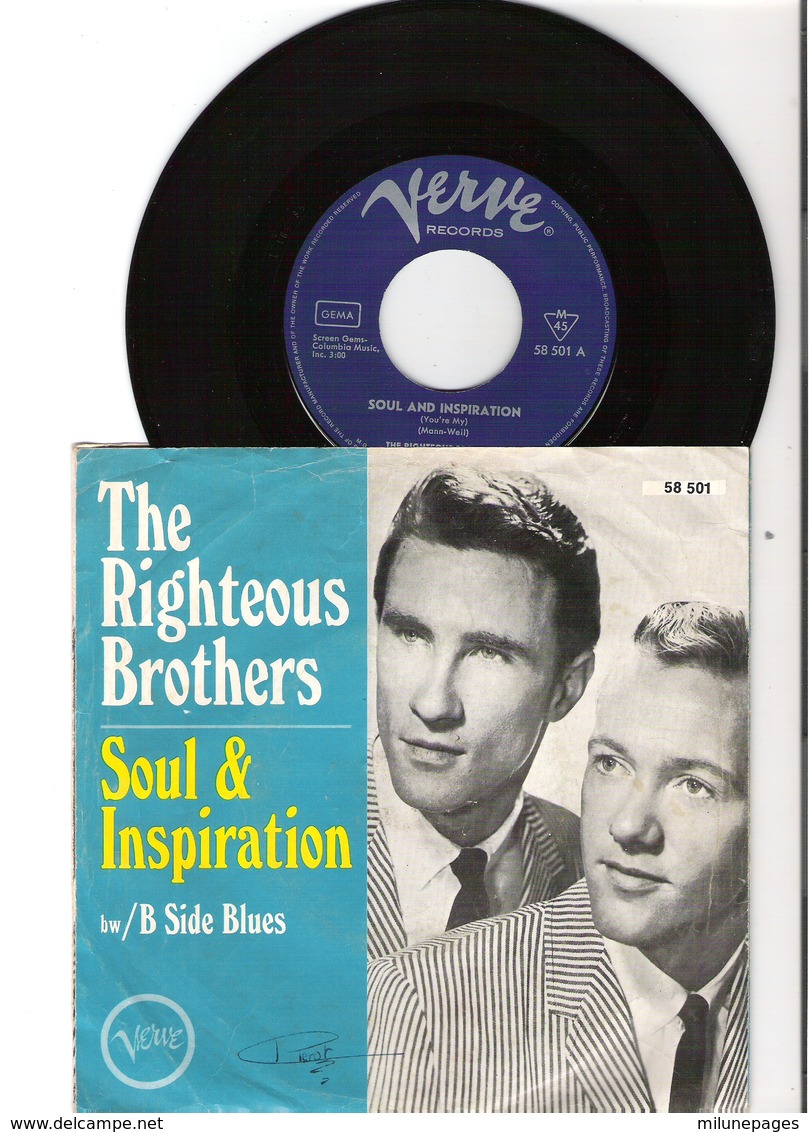 45T SP 2 Titres The Righteous Brothers Soul & Inspiration Verve 58501 Pression Allemagne - Soul - R&B