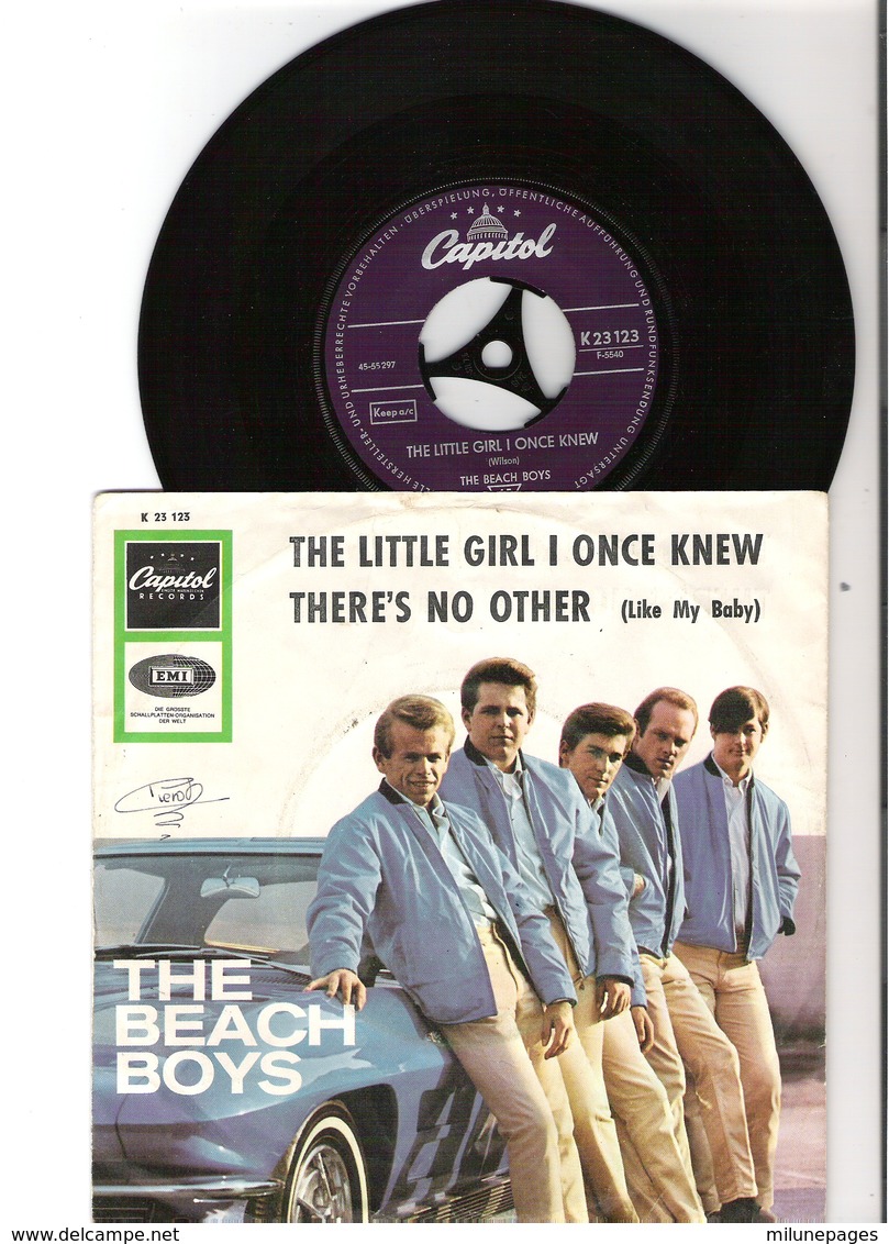 45T SP 2 Titres The Beach Boys The Little Girl I Once Knew Capitol K23123 Pression Allemagne - Rock