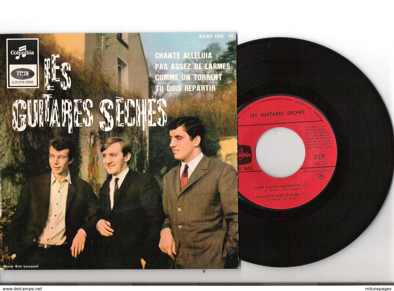 45T EP 4 Titres Les Guitares Sèches Chante Alleluia + 3 Columbia EMI ESRF 1635 - 45 T - Maxi-Single