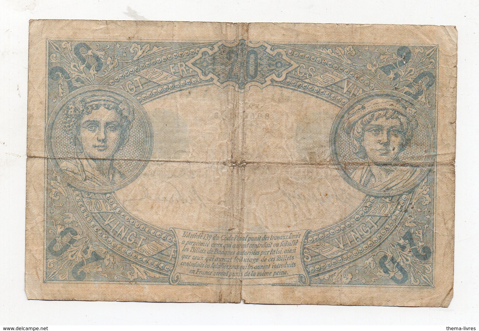 Billet De 20f  1912 (PPP18020) - 20 F 1905-1913 ''Bleu''