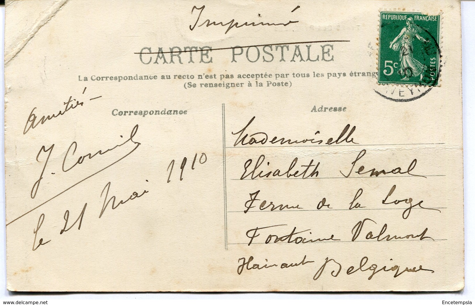 CPA - Carte Postale - France - Départ Pour Le Lavoir - Type Des Pyrénées - 1910 (M8126) - Personnages