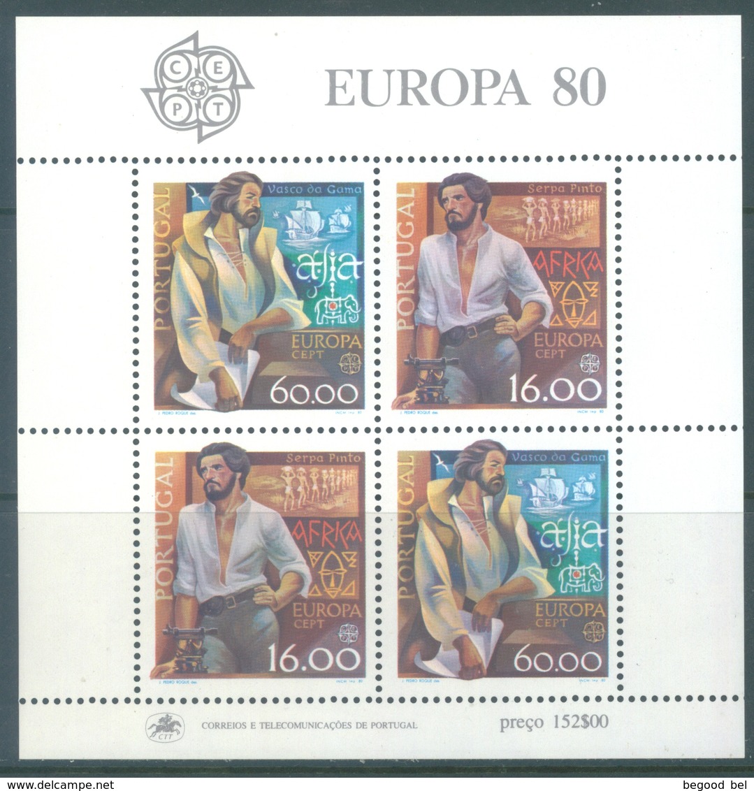 PORTUGAL - 1980 - MNH/*** LUXE - EUROPA   - Mi BLOCK 29 Yv BLOC 30 - Lot 19388 - Blocs-feuillets