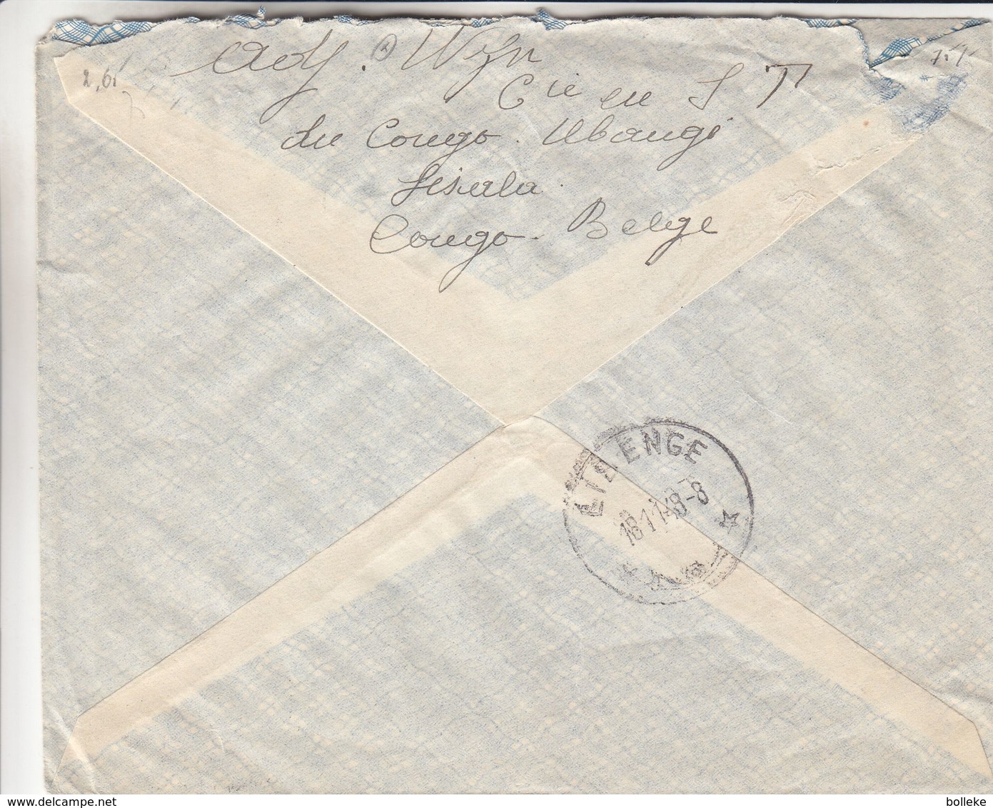 Congo Belge - Lettre De 1948 ° - Oblit Lisala - Exp Vers Bruxelles - Cachet De Libenge - Lettres & Documents