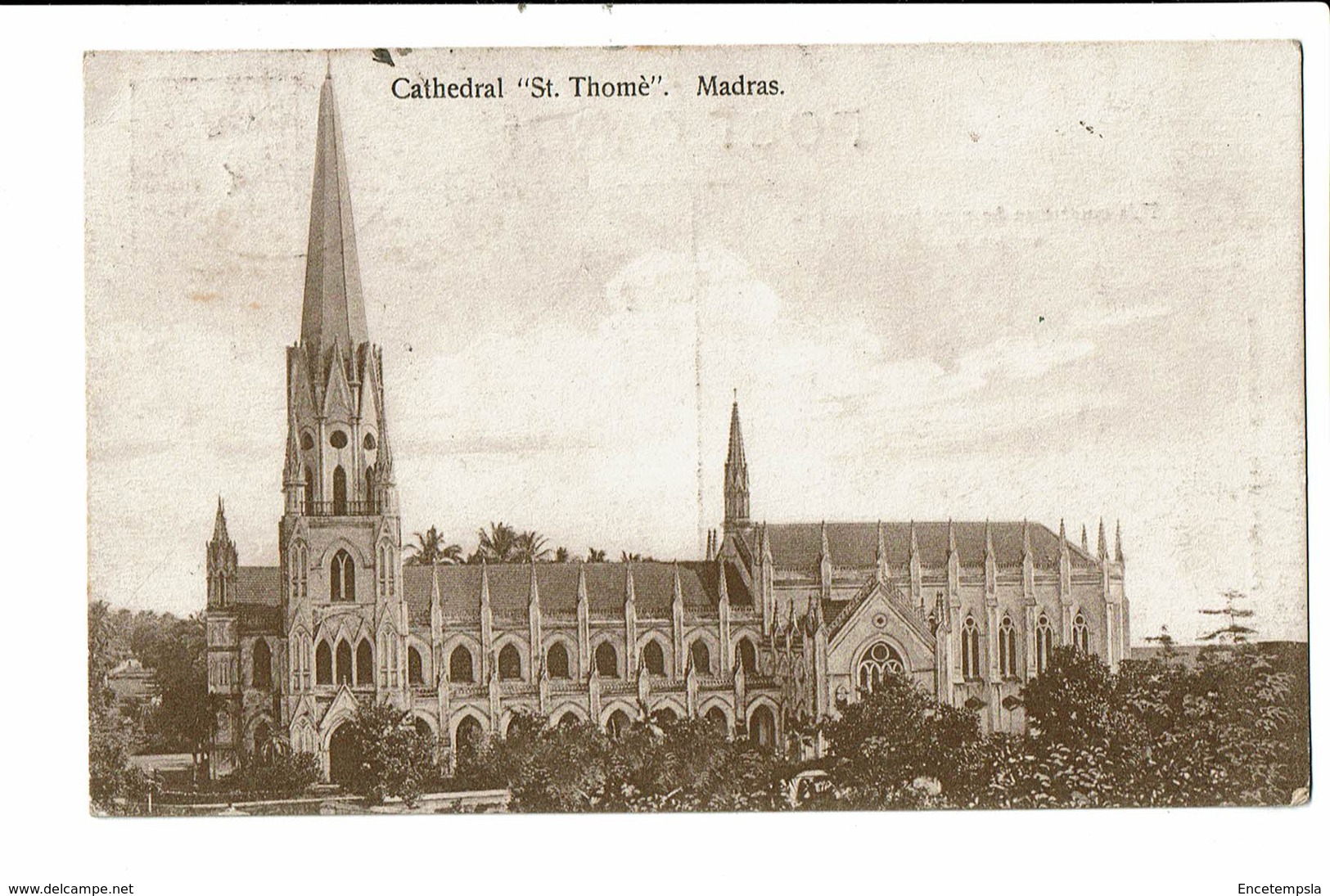 CPA - Carte Postale -INDE - Madras (Chennai) Cathédral St Thomas-1912  VM2104 - India