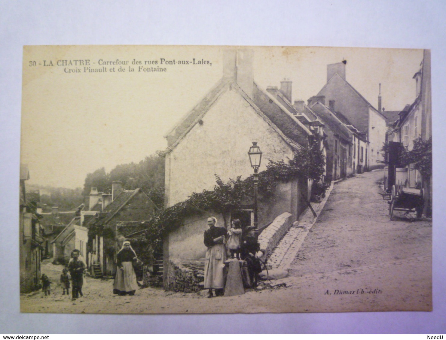 GP 2019 - 812  LA CHATRE  (Indre)  :  Carrefour Des Rues Pont-aux-Laies , Croix Pinault Et De La Fontaine  1916   XXX - La Chatre