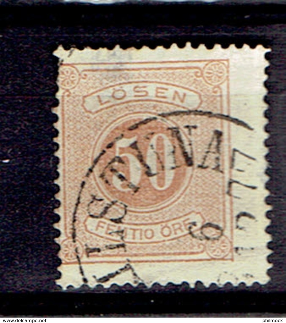 P 204 - Suède - Sweden - Taxe 1874 - 9b  2eme Choix - Cancelled - Taxe