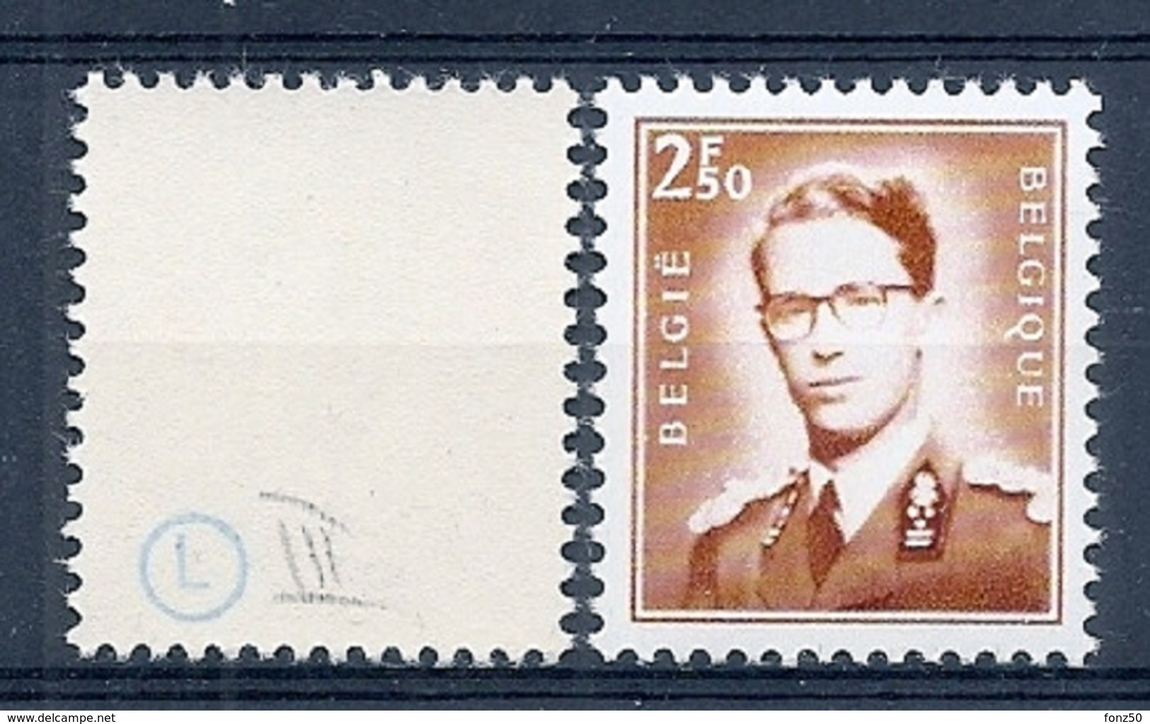 VARIA 128 * Boudewijn Bril * Nr 1574 * KEURSTEMPELTJES * Postfris Xx * FLUOR  PAPIER - 1953-1972 Occhiali