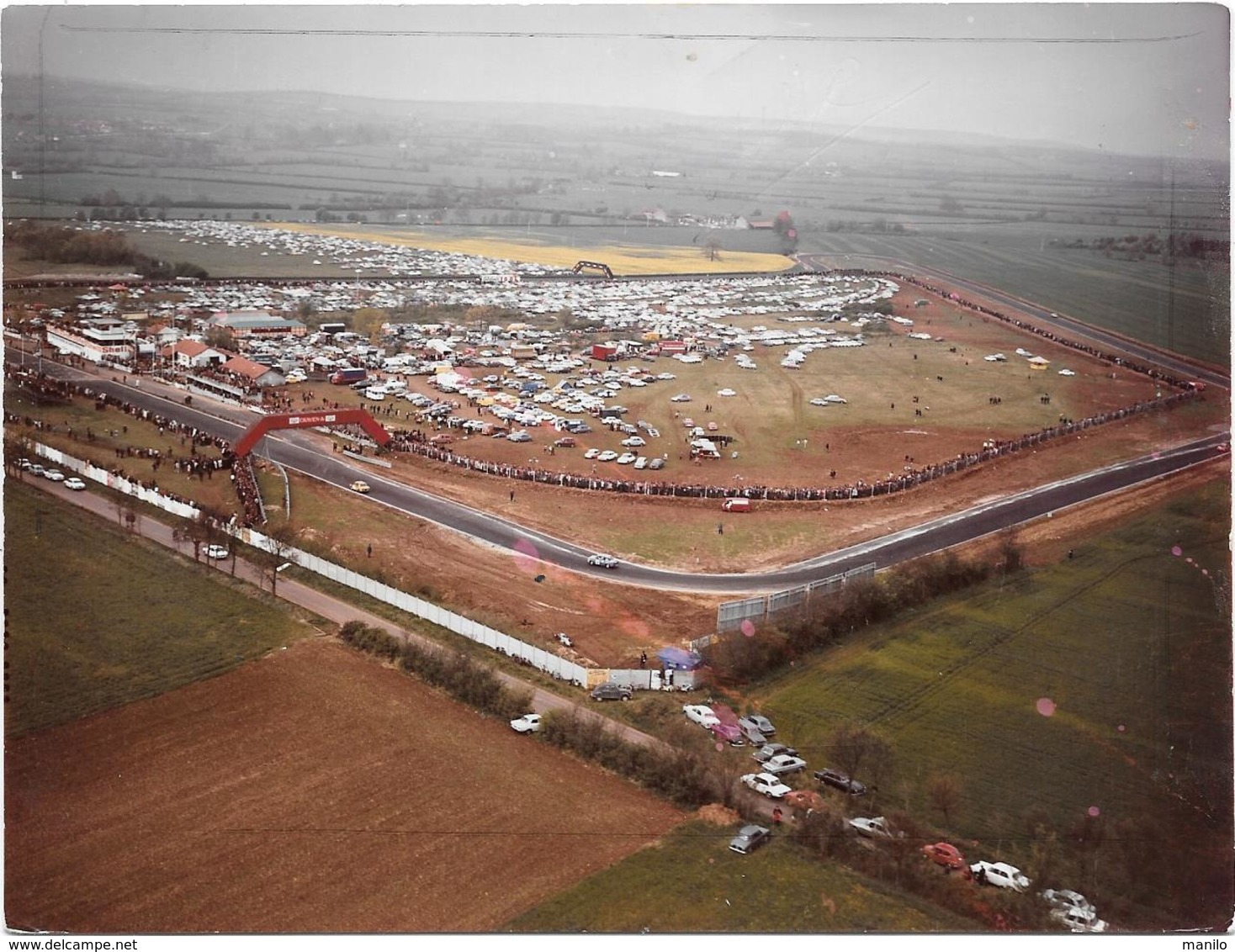 MAGNY-COURS (Nievre) Vue Aerienne CIRCUIT AUTOMOBILE J.BERHA   Photo Originale An.60  GLATZ- COMBIER CIM Imp à Macon - Car Racing - F1