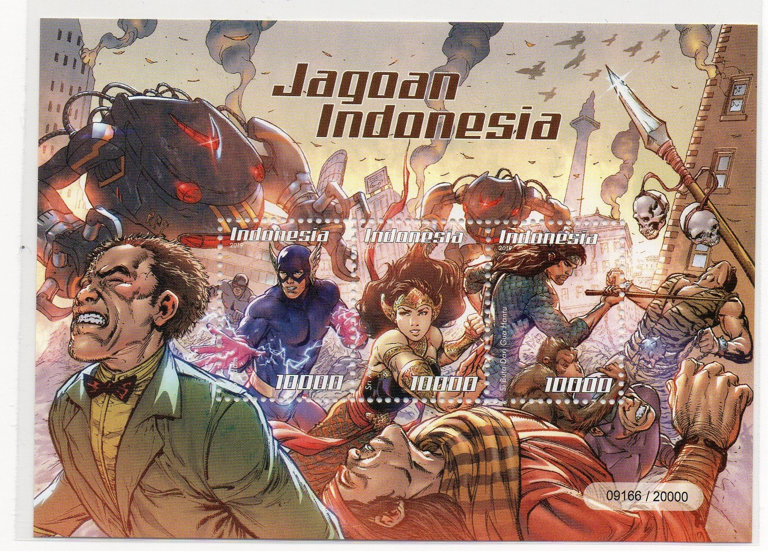 INDONESIA 2019-4 INDONESIAN COMIC HEROES CARTOON MS MINI SHEET STAMPS MNH - Indonesia