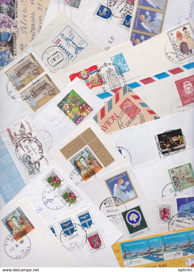 LETTONIE - LATVIA - LATVIJA - Beau Lot Varié De 223 Enveloppes Timbrées Et Entiers Postaux - Cover - Postal Stationery - Lettonie