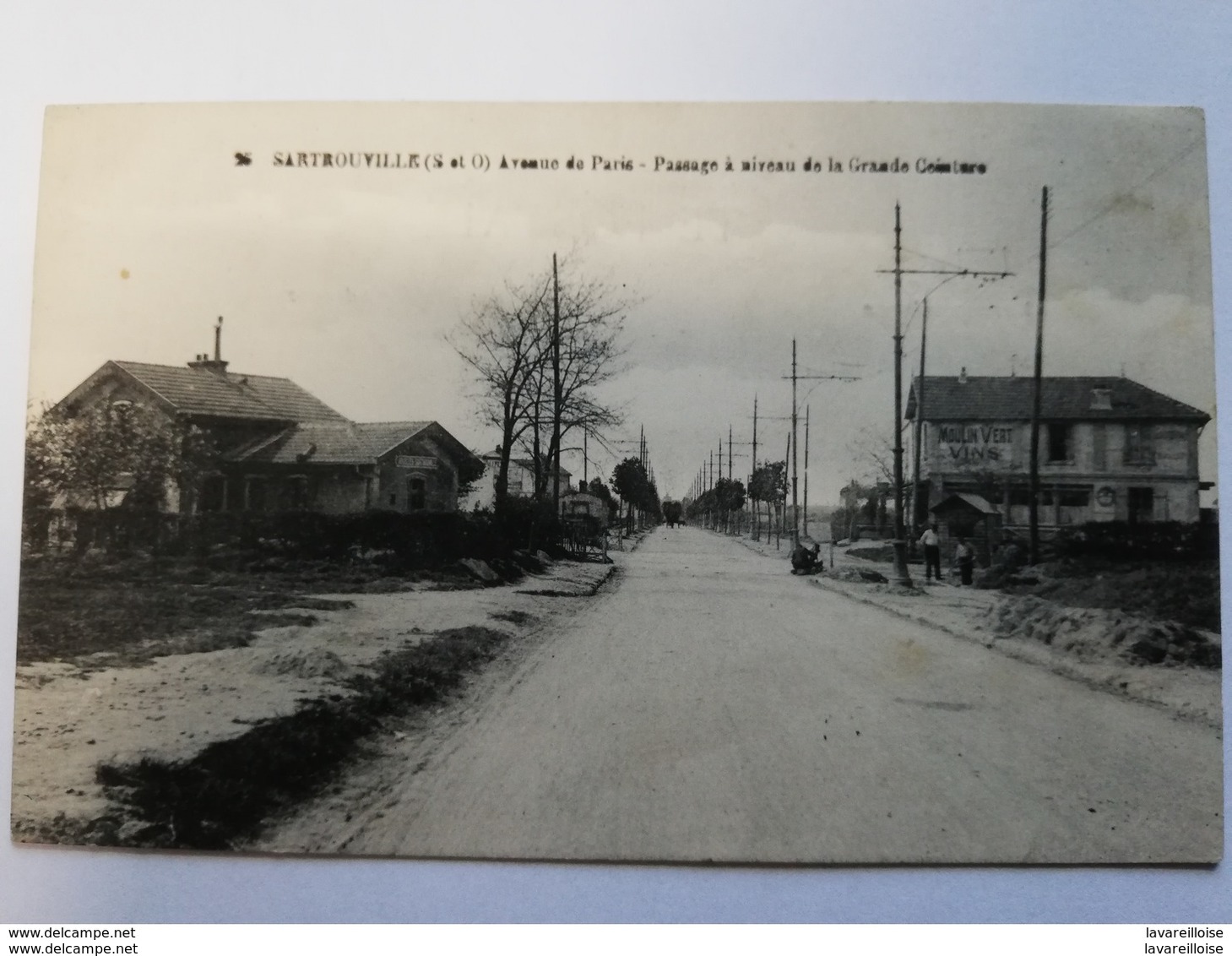 CPA 78 SARTROUVILLE AVENUE DE PARIS PASSAGE A NIVEAU DE LA GRANDE CEINTURE RARE BELLE CARTE !! - Sartrouville