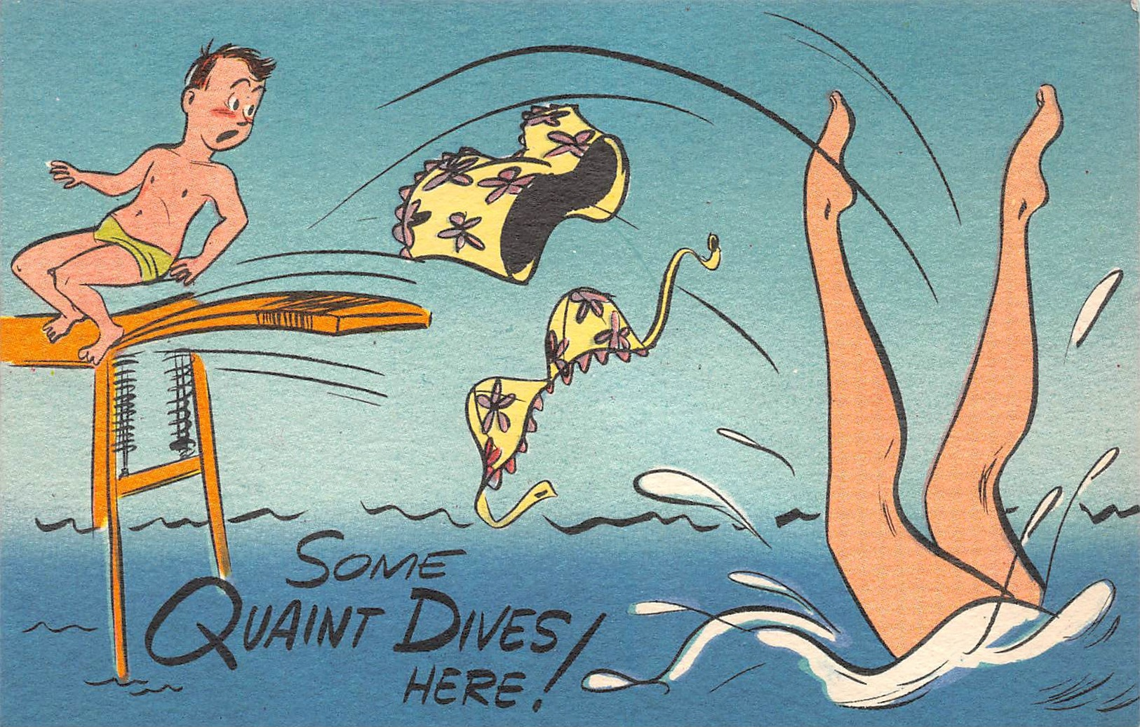 HUMOUR // PIN-UPS // " SOME QUAINT DIVES HERE ! " - Humour