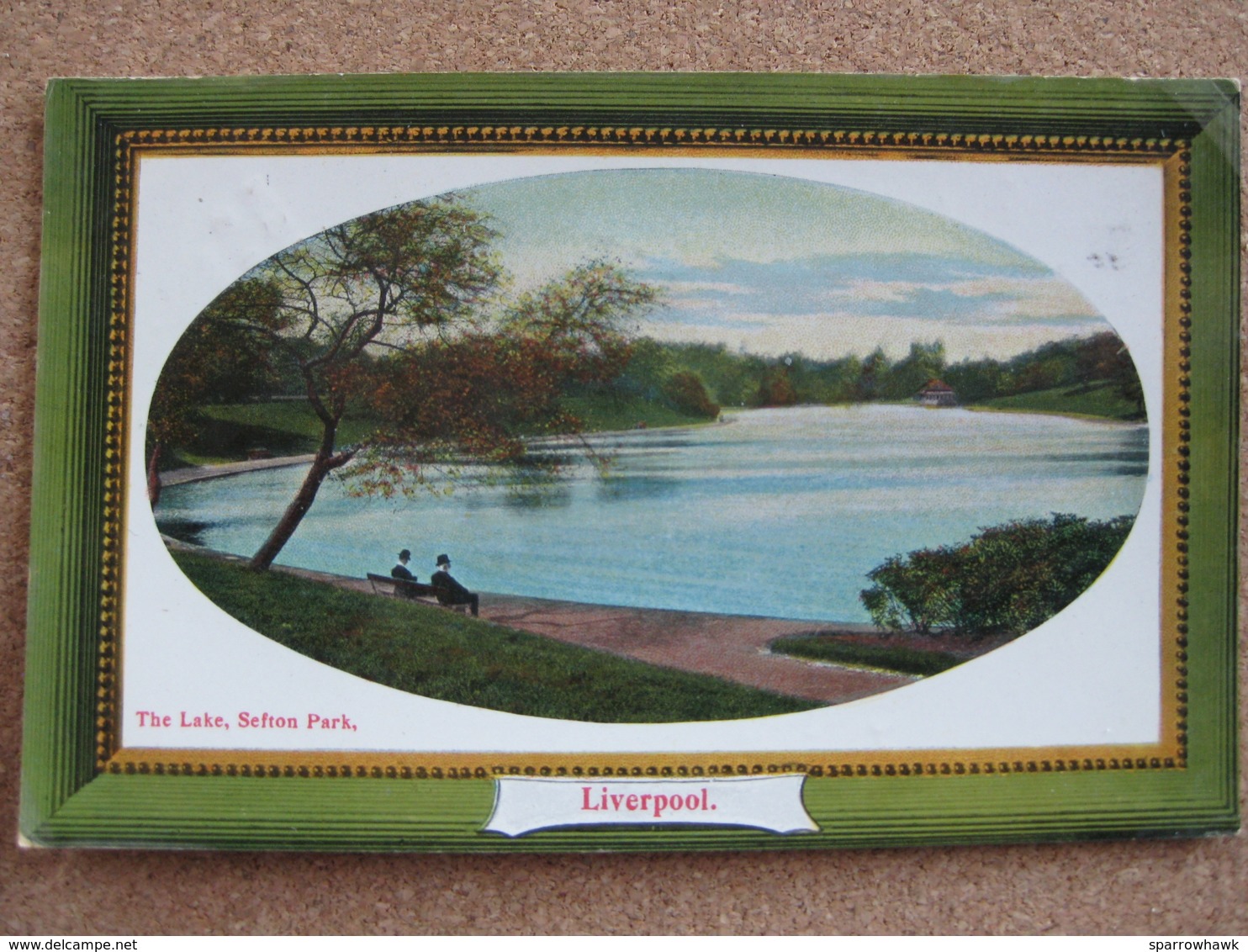 The Lake Sefton Park, Liverpool, Lancashire - Posted 1909 - Liverpool