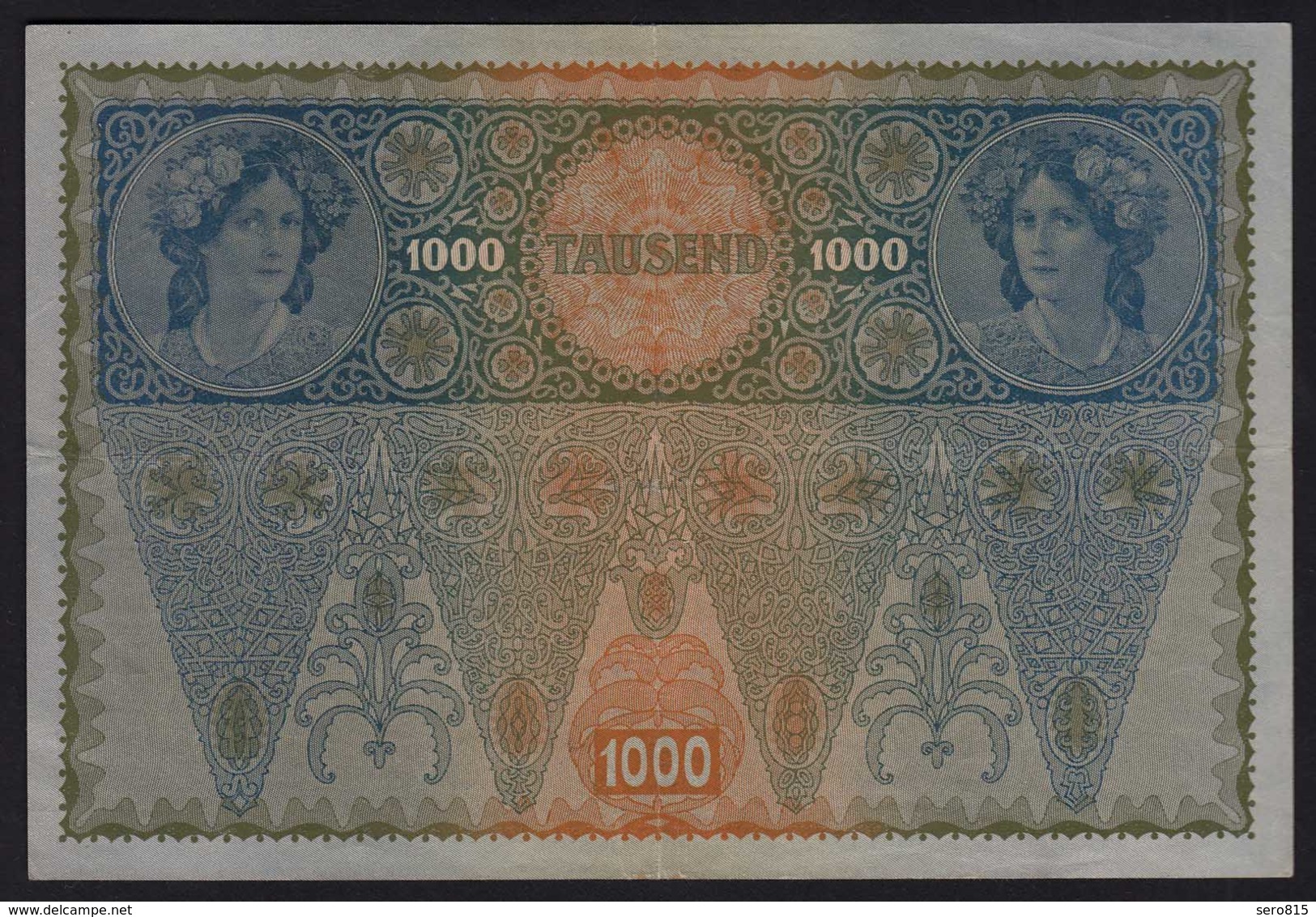 Österreich - Austria 1000 Kronen Banknote 1919 (1902) Pick 60  VF (20140 - Austria