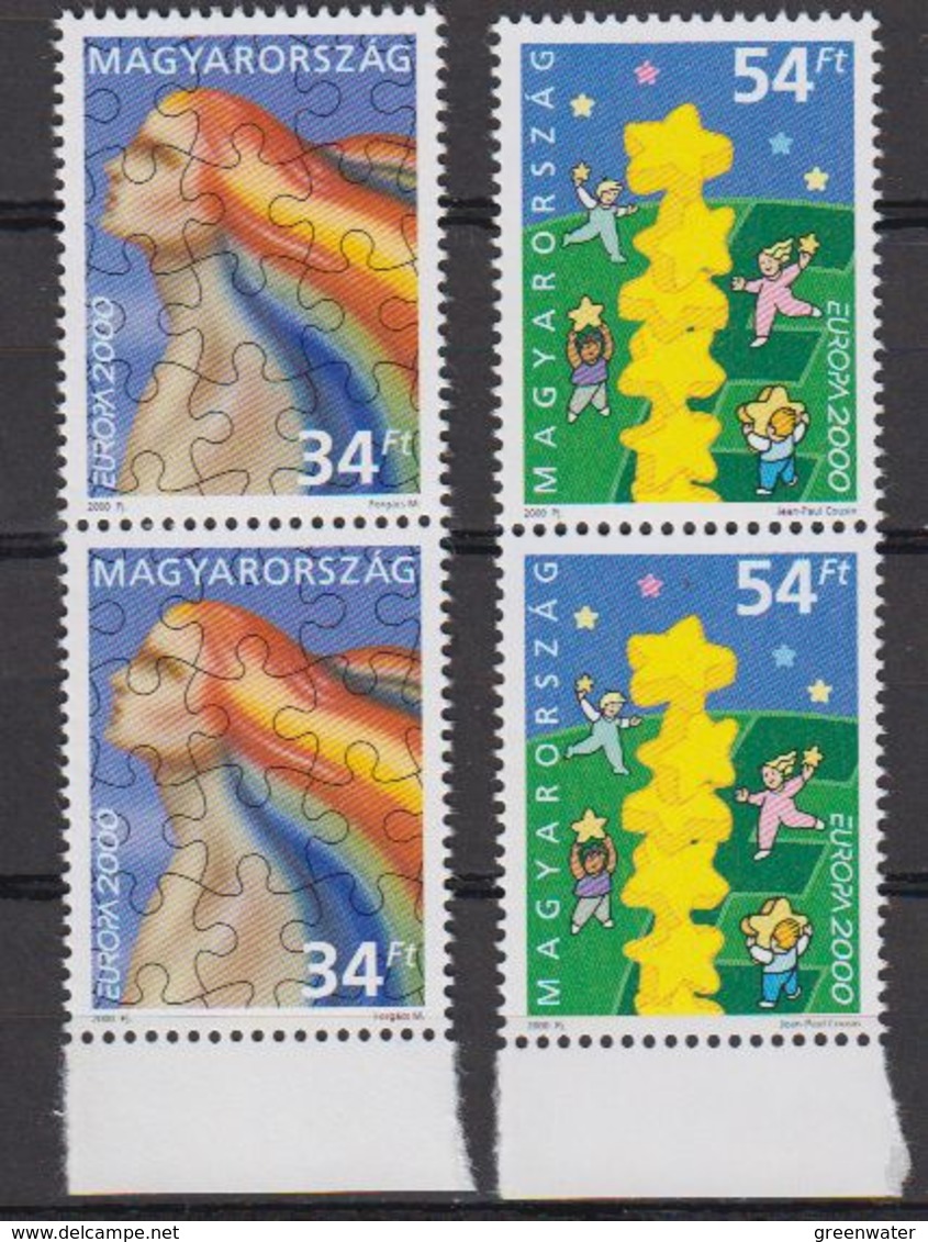 Europa Cept 2000 Hungary 2v (pair) ** Mnh (42288a) - 2000