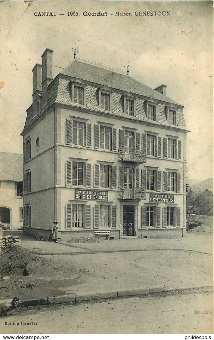 CANTAL  CONDAT  Maison Genestoux - Condat