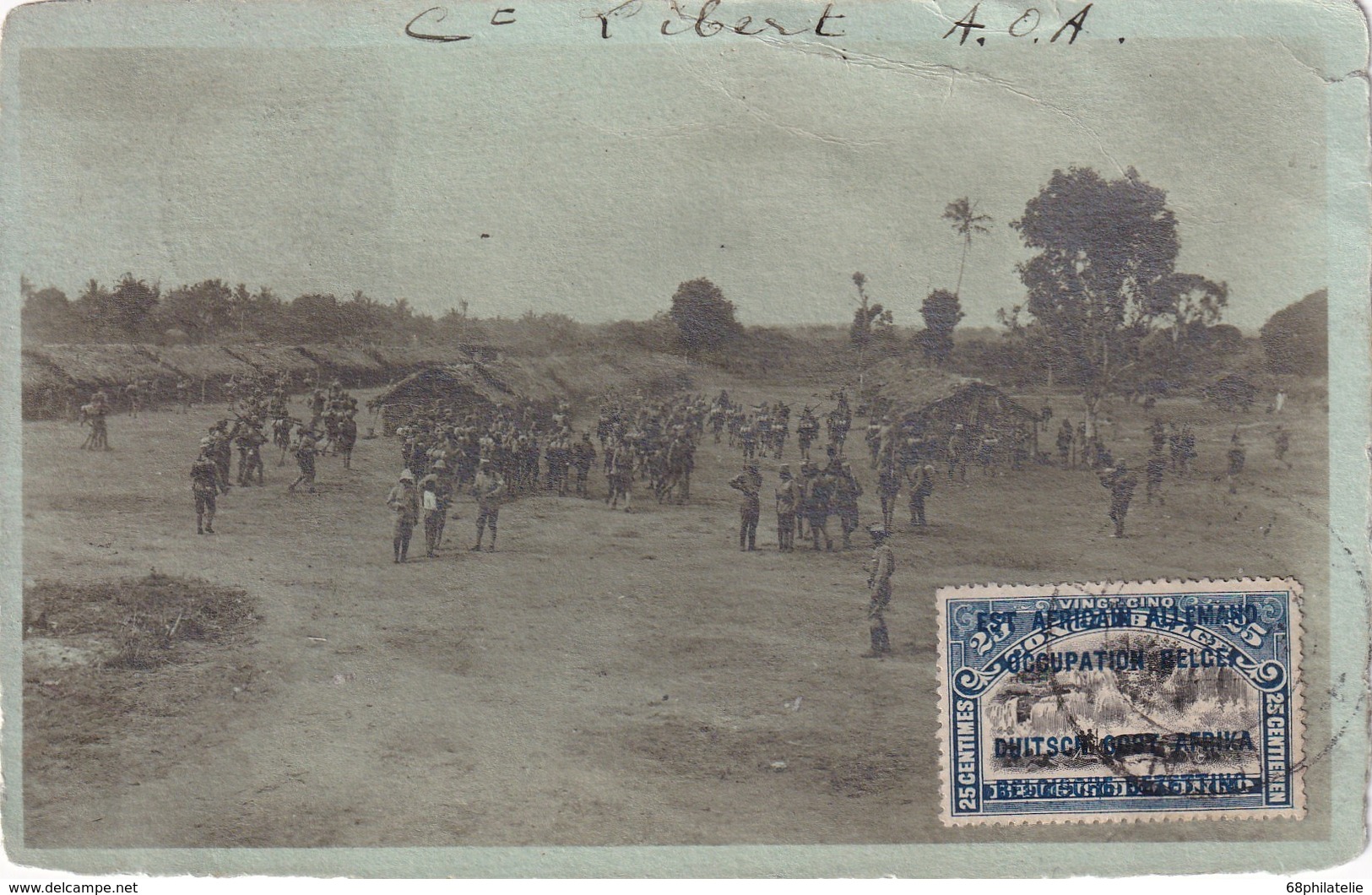 RUANDA URUNDI  OCCUPATION BELGE 1918 CARTE POSTALE PHOTO - Lettres & Documents