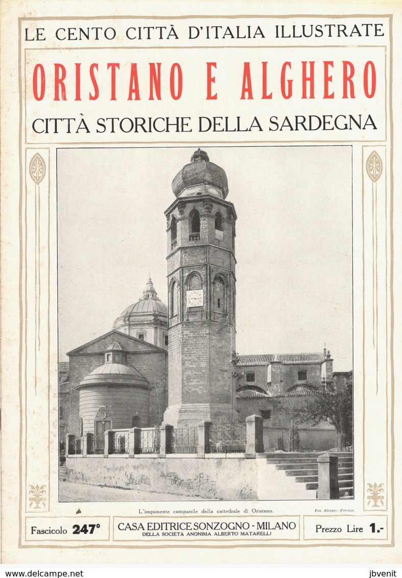 ORISTANO E ALGHERO - CITTA' STORICHE DELLA SARDEGNA - Le Cento Città D'Italia Illustrate (1921) - Oristano