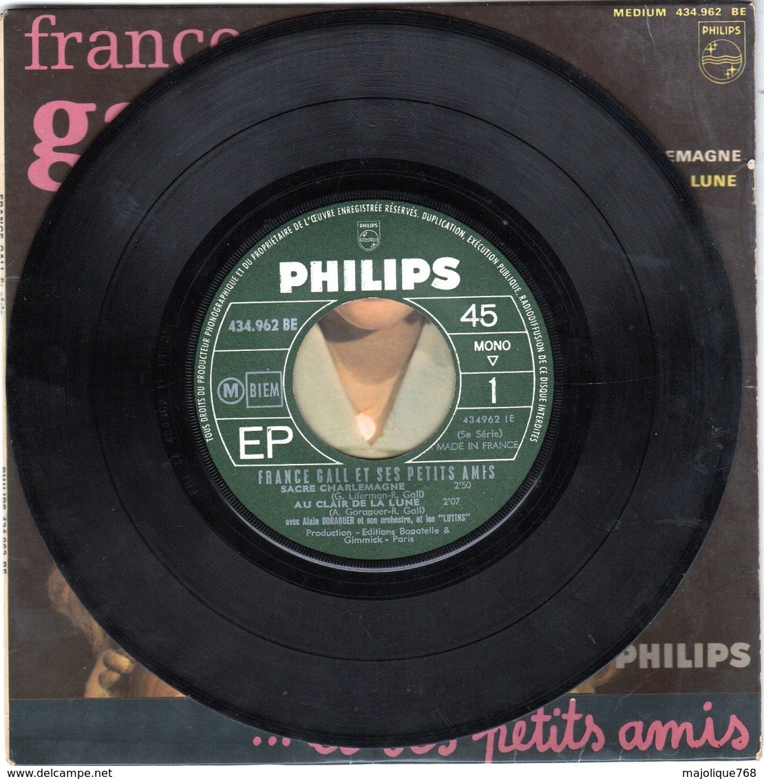 Disque De France Galle - Sacré Charlemagne - PHILIPS 437.962 BE 1964 - Autres - Musique Française