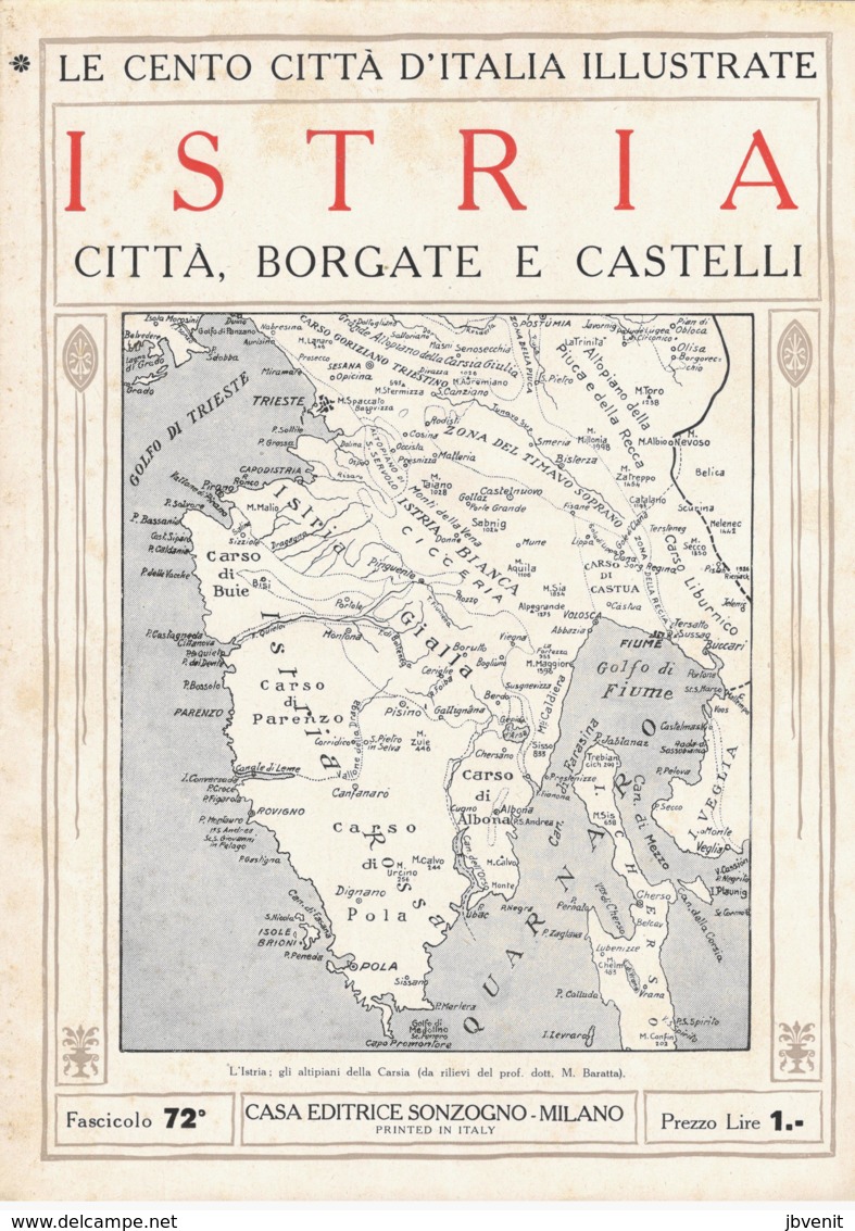 ISTRIA (CROAZIA) -CITTA', BORGATE E CASTELLI (ROVIGNO E MUGGIA) - Le Cento Città D'Italia Illustrate (1921) - Croatie