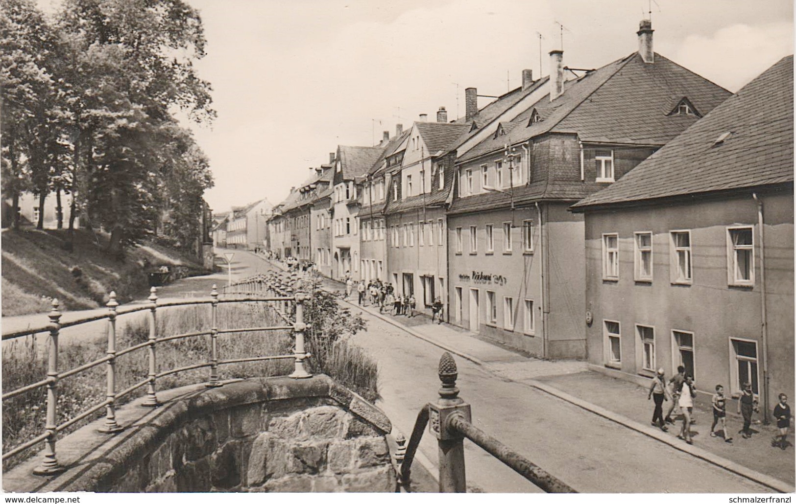 AK Grünhain Bäckerei A Beierfeld Aue Schwarzenberg Lauter Bernsbach Elterlein Waschleithe Schwarzbach Erzgebirge DDR - Gruenhain