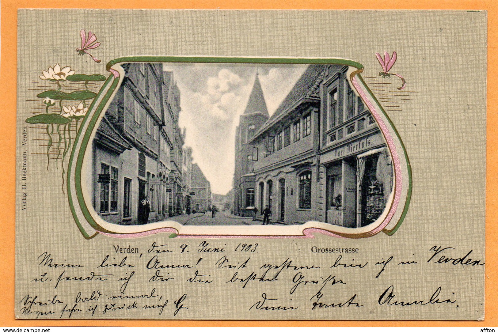 Verden Germany 1903 Postcard Mailed - Verden