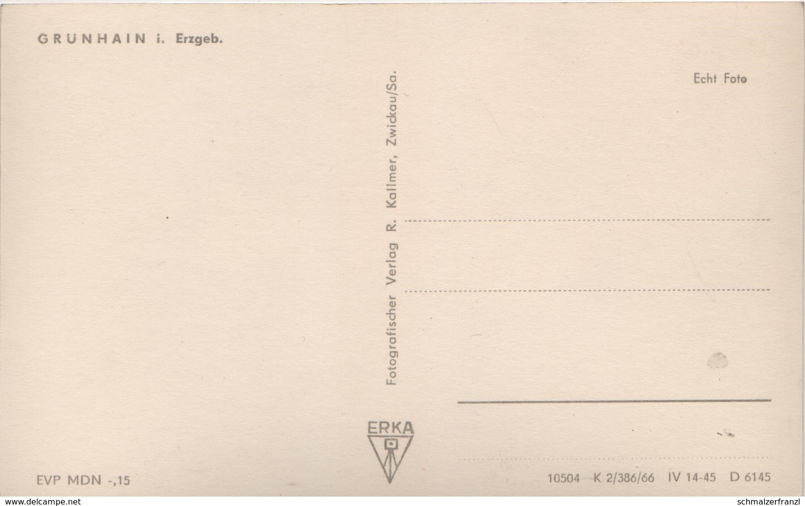 AK Grünhain Bäckerei A Beierfeld Aue Schwarzenberg Lauter Bernsbach Elterlein Waschleithe Schwarzbach Erzgebirge DDR - Gruenhain