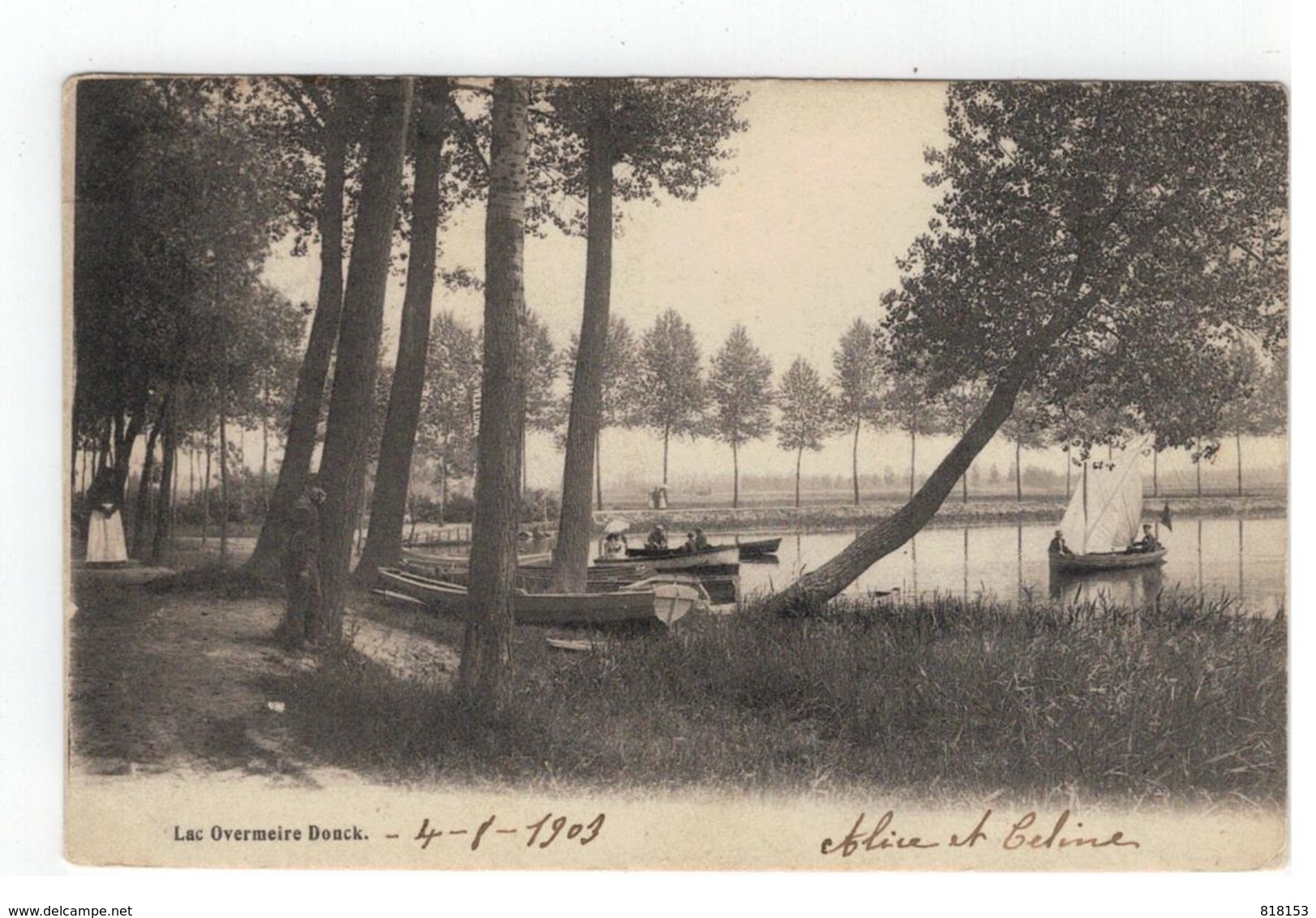 Overmere  Lac Overmeire Donck 1903 - Berlare