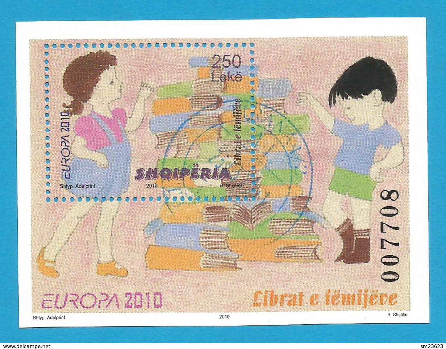 Albanien  2010  Mi.Nr. Block 176 (3336) , EUROPA CEPT - Kinderbücher - Gestempelt / Used / (o) - 2010