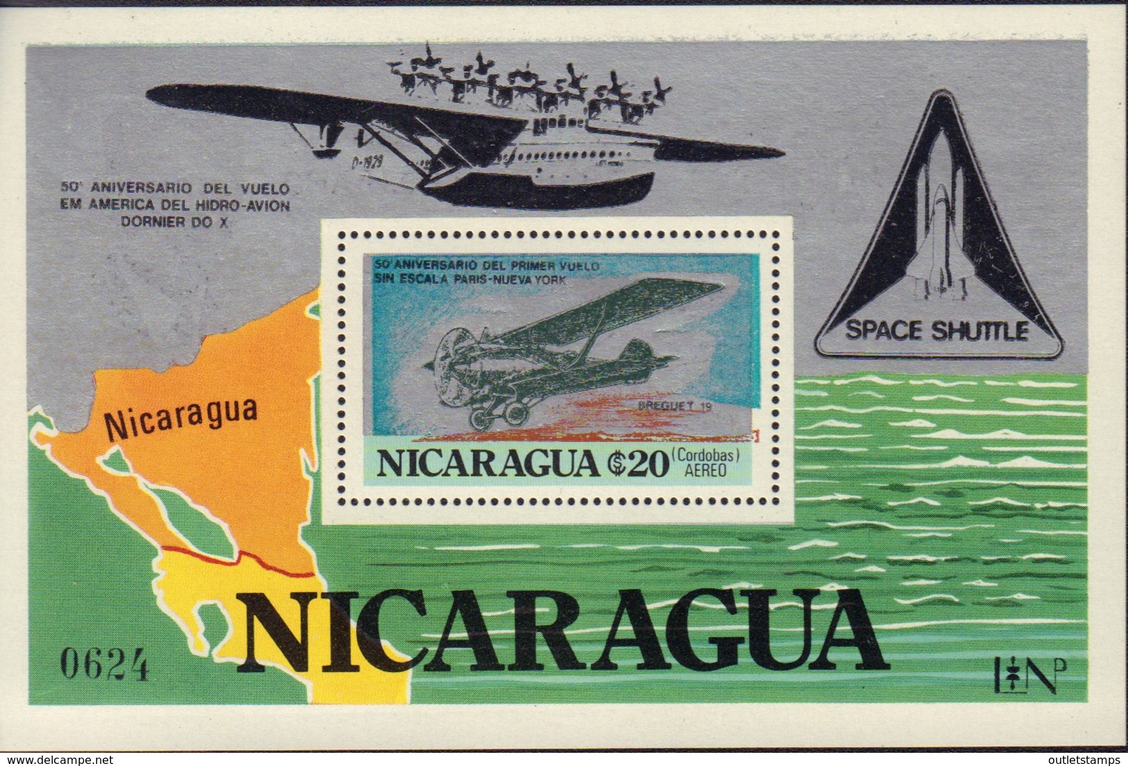 Ref. 275426 * NEW *  - NICARAGUA . 1980. AVIATION. AVIACION - Nicaragua