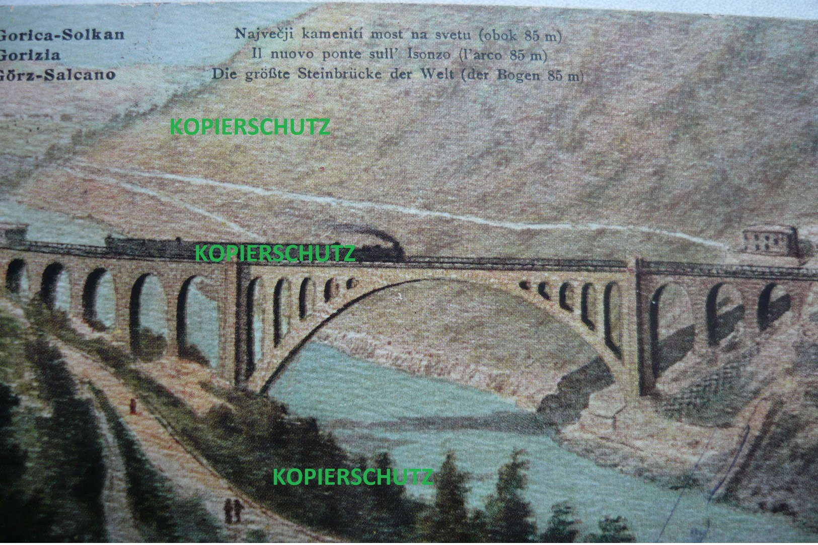 * GÖRZ / GORIZIA * EISENBAHN * TRAIN * BRÜCKE *  KLEINFORMAT * - Trieste