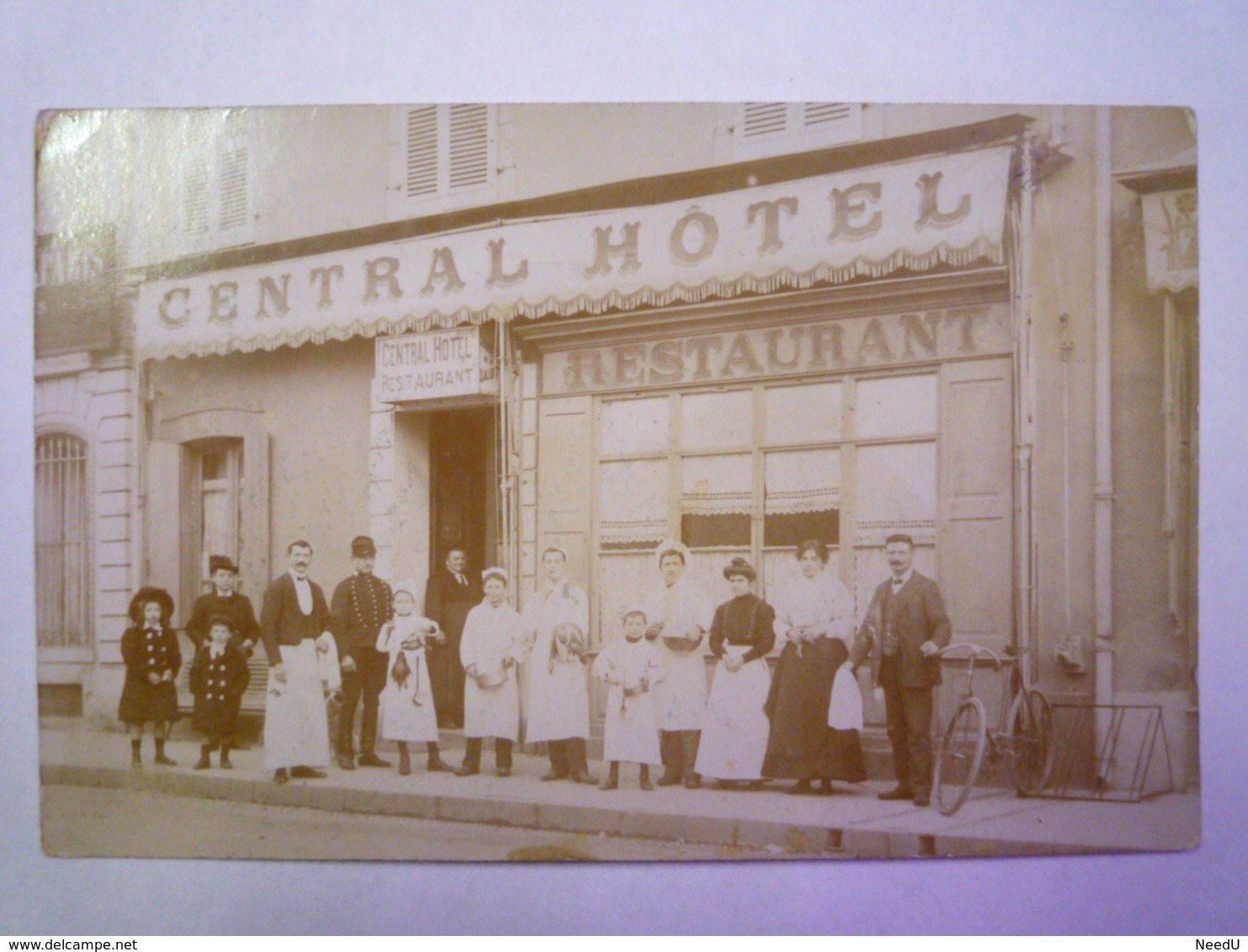 GP 2019 - 823  VERFEIL-sur-SEYE  (Tarn-et-Garonne)  :  CENTRAL HÔTEL  -  SUP Carte Photo   1910   XXX - Other & Unclassified