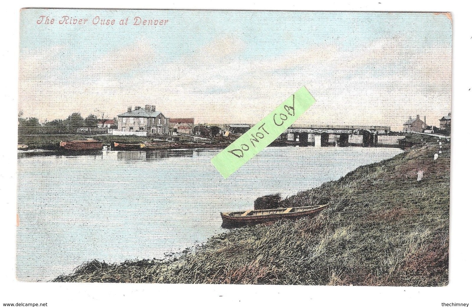 RIVER OUSE AT DENVER SLUICE Nr DOWNHAM MARKET NORFOLK UNUSED - Autres & Non Classés