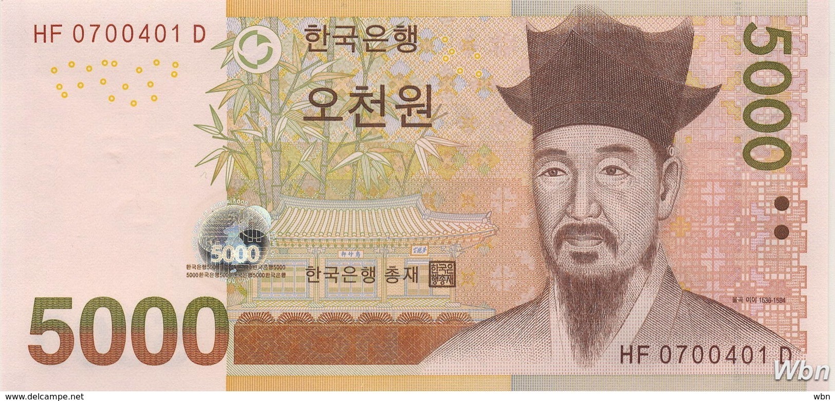 South-Korea 5000 Won (P55) (Pref: HF) 2006 -UNC- - Corée Du Sud