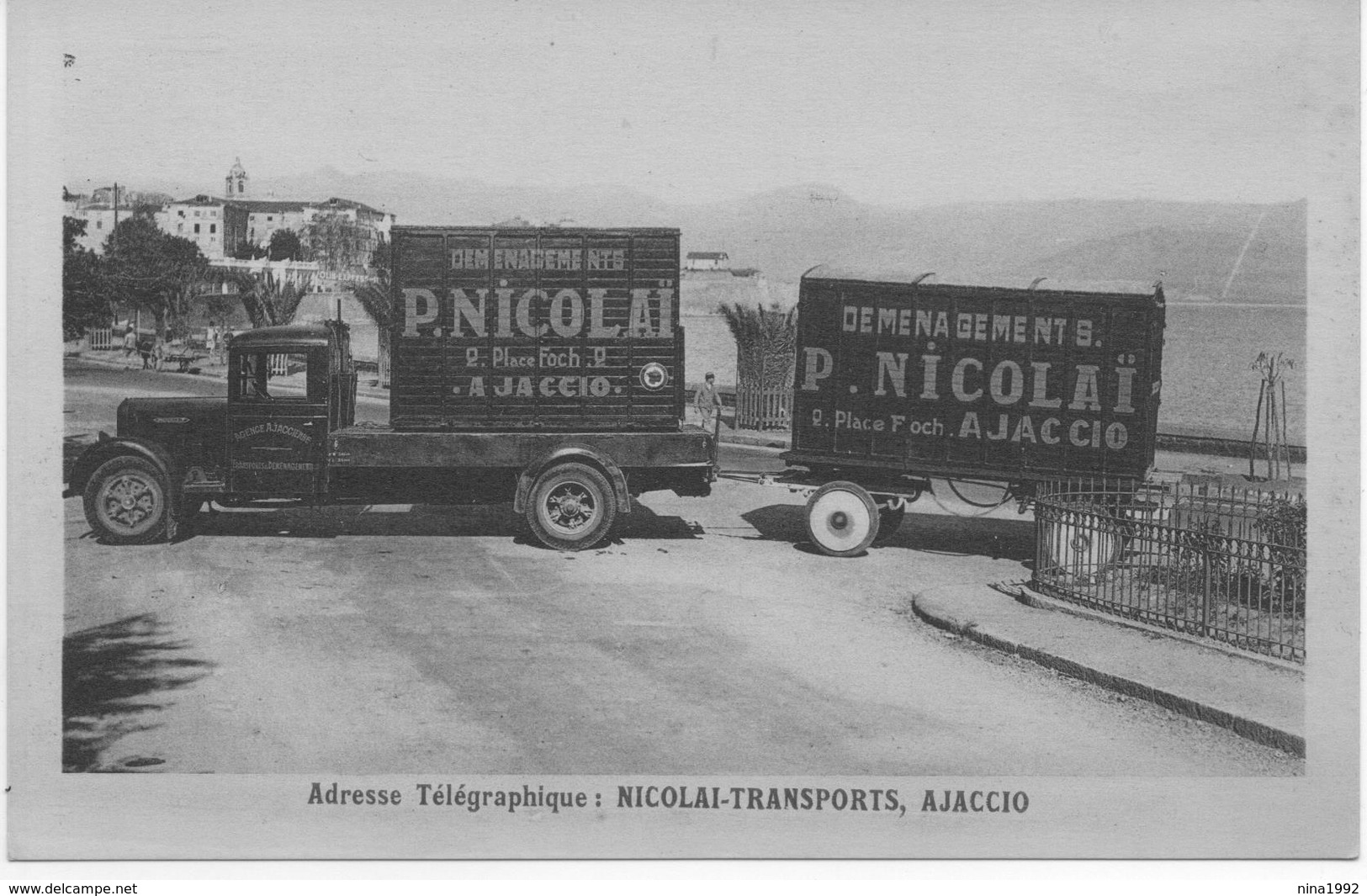 (CORSE) AJACCIO "NICOLAI TRANSPORT" - Ajaccio