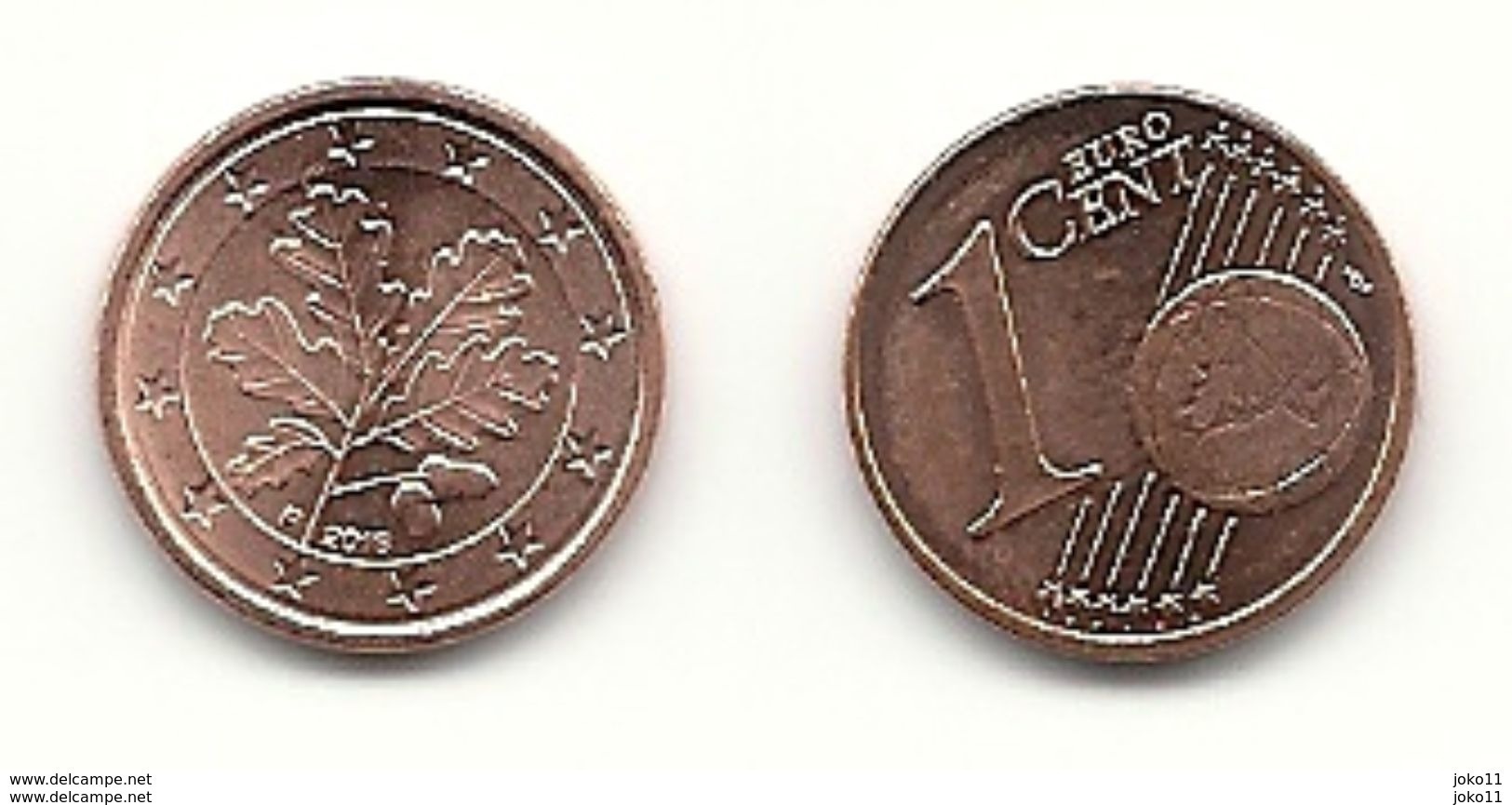 1 Cent, 2016, Prägestätte (F) Vz, Sehr Gut Erhaltene Umlaufmünze - Germania
