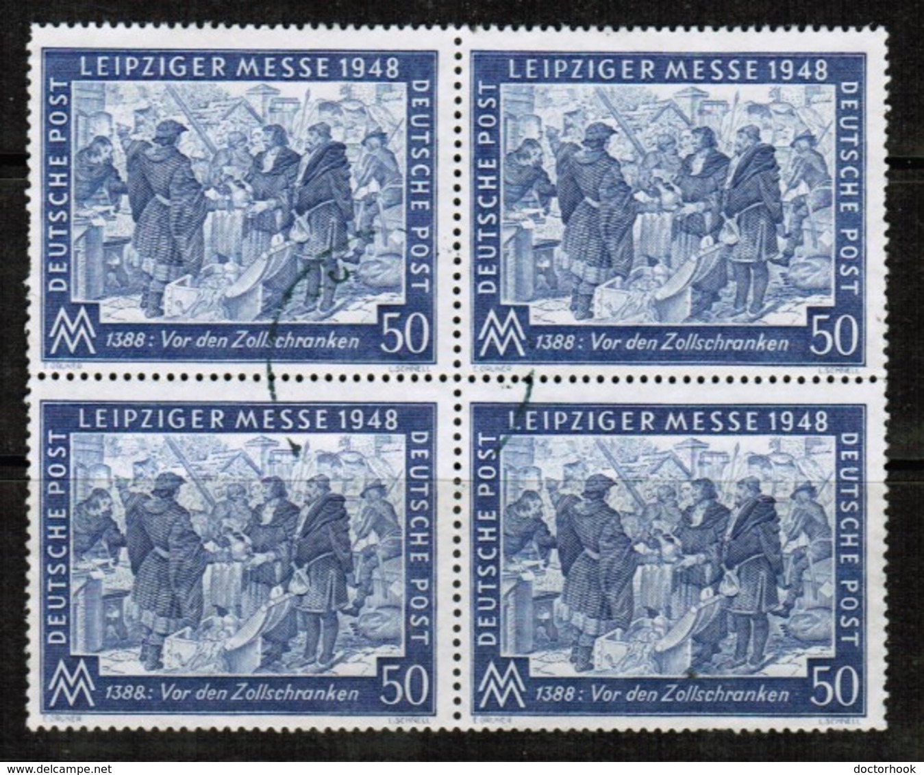 GERMANY  Scott # 582 VF USED BLOCK Of 4 (LG-1010) - Other & Unclassified