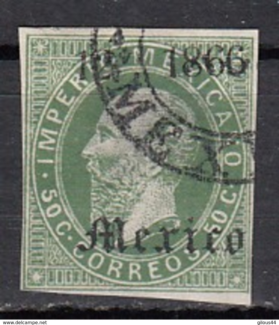 Mexique  Empereur Maximilien  1866  50c Vert - Mexique