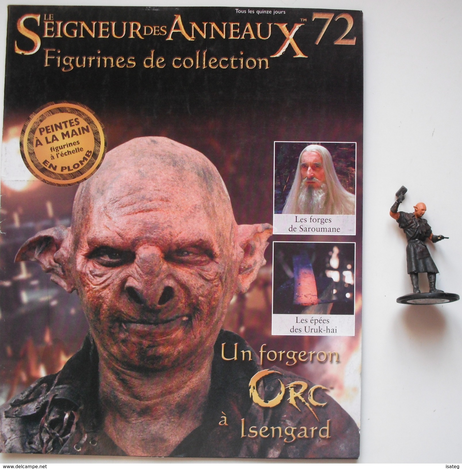Figurine Le Seigneur Des Anneaux N°72 / Un Forgeron Orc à Isengard - Il Signore Degli Anelli