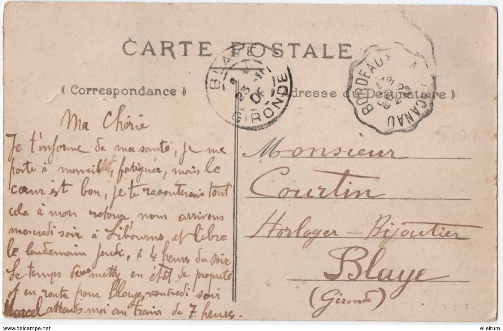 SAINT-MEDARD-en- JALLE (33) ENTREE Du BOURG. 1909. - Altri & Non Classificati