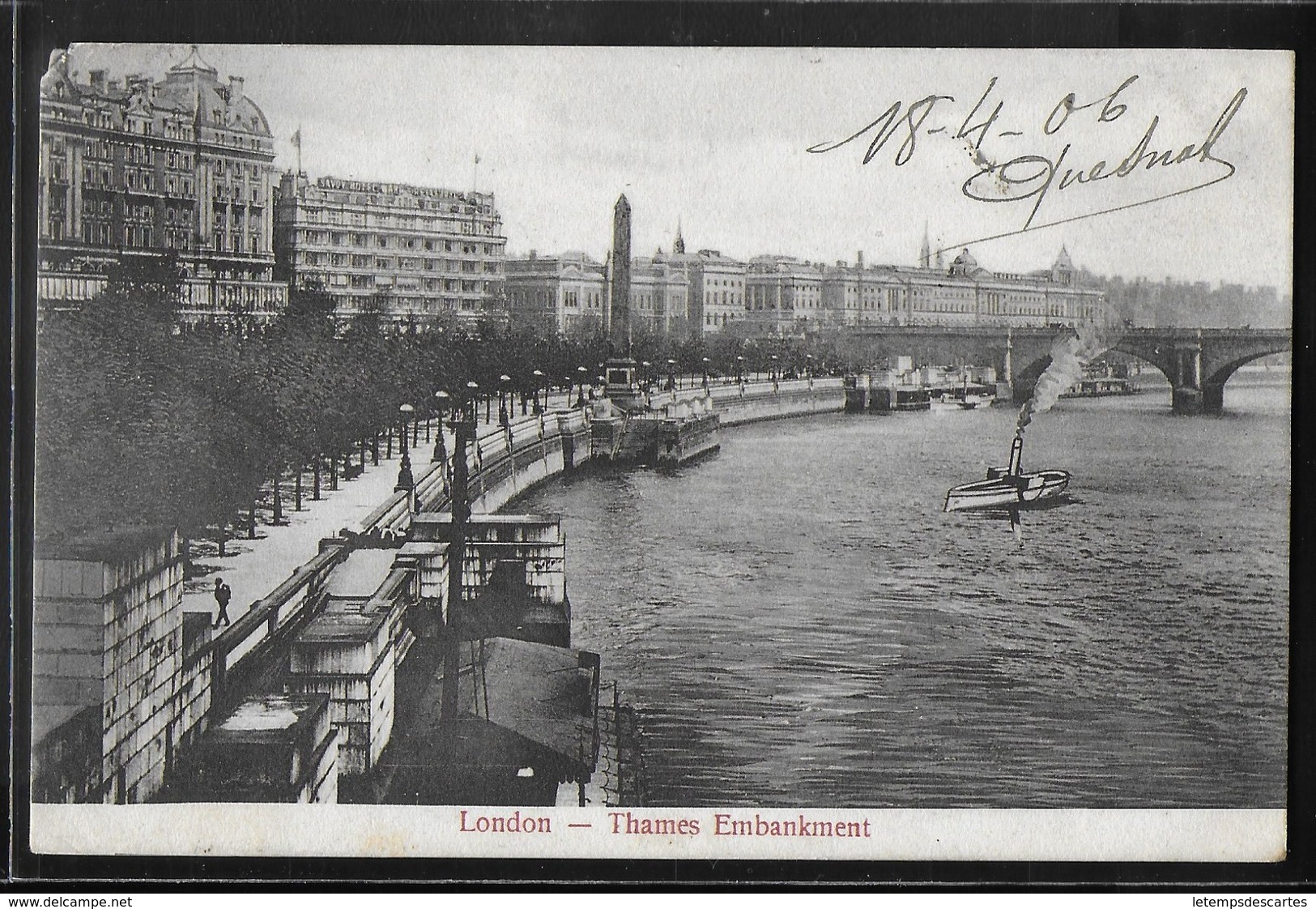 CPA ANGLETERRE - London, Thames Embankment - River Thames