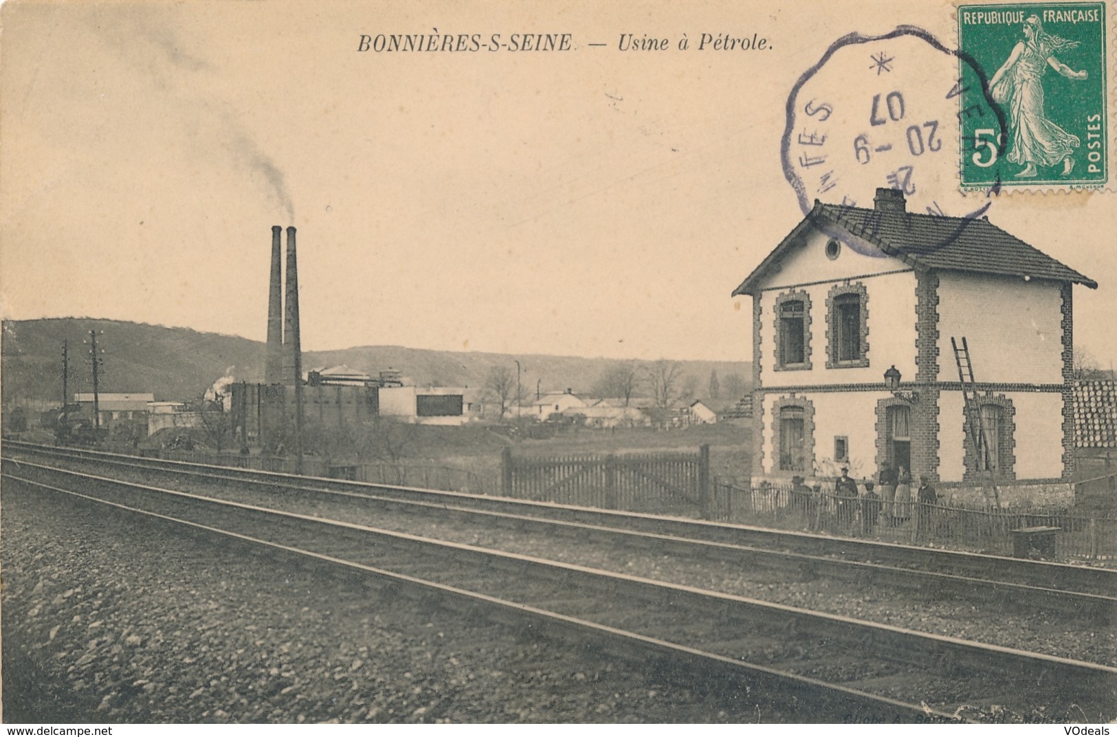 CPA - France - (78) Yvelines - Bonnieres Sur Seine - Usine à Pétrole - Bonnieres Sur Seine