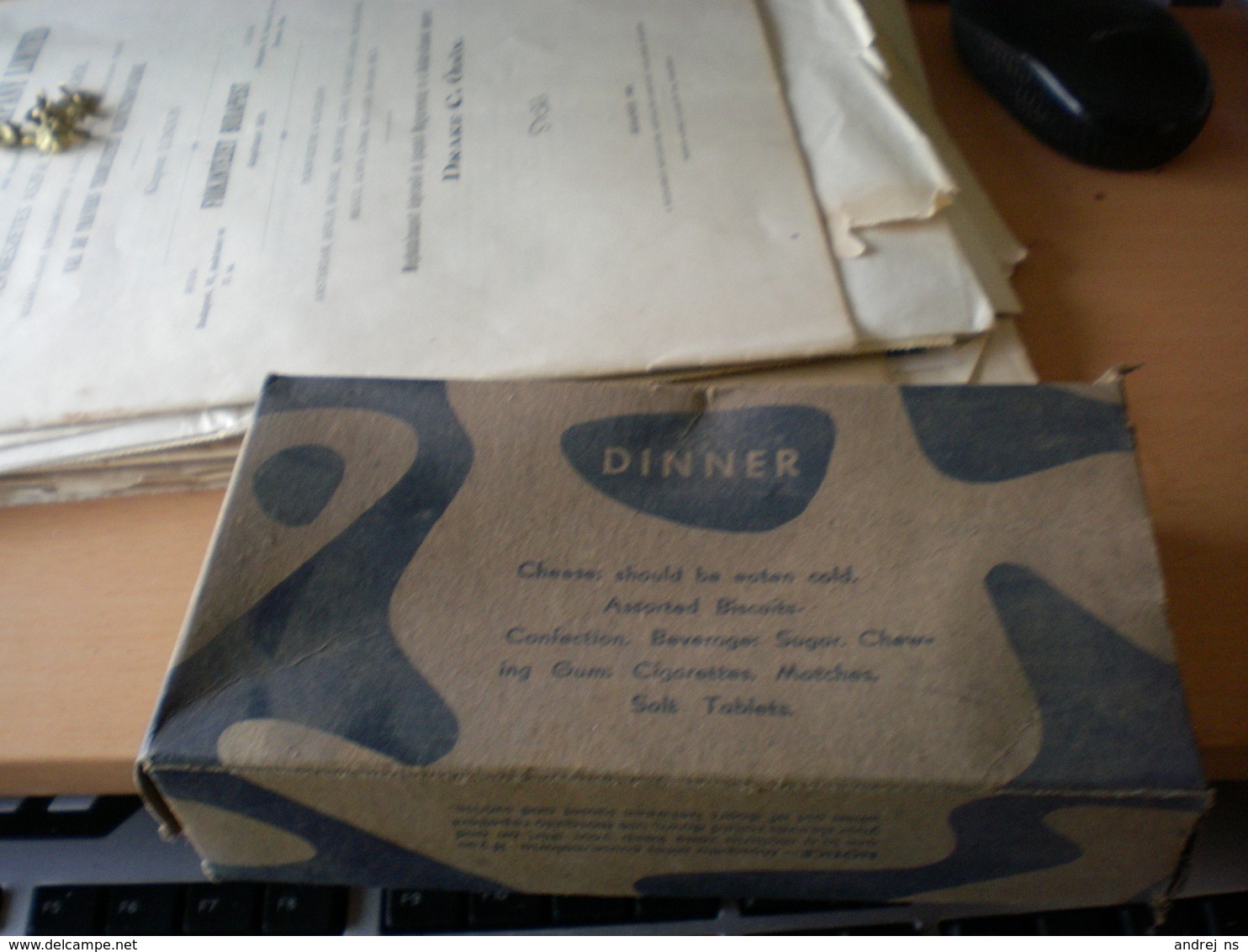 WW2 Dinner Ration Type K  Packaged By Beech Nut Packing Co Canajoharie N Y - 1939-45