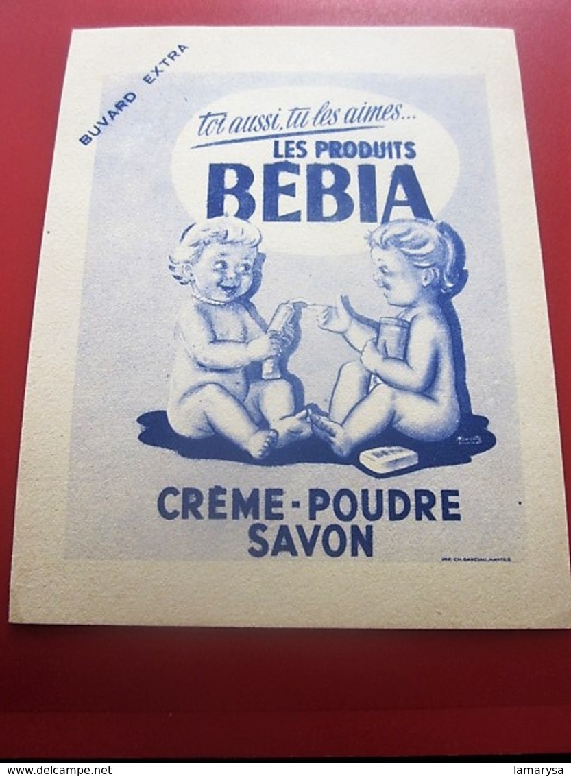 Buvard Collection Illustré CREME POUDRE SAVON REBIA  BUVARD Publicitaire Publicité - Parfums & Beauté